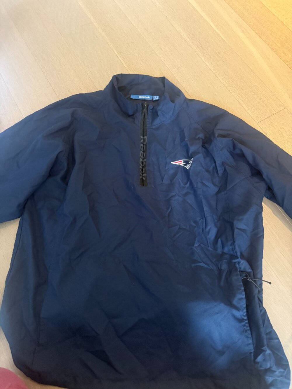 MENS REEBOK PATRIOTS WATER RESISTANT JACKET